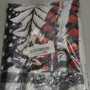 Horaldaily Christmas Tablecloth 60120 Inch Rectangular, Christmas Trees Buffalo Plaid Black Washable Table Cover for Party Picnic Dinner Decor