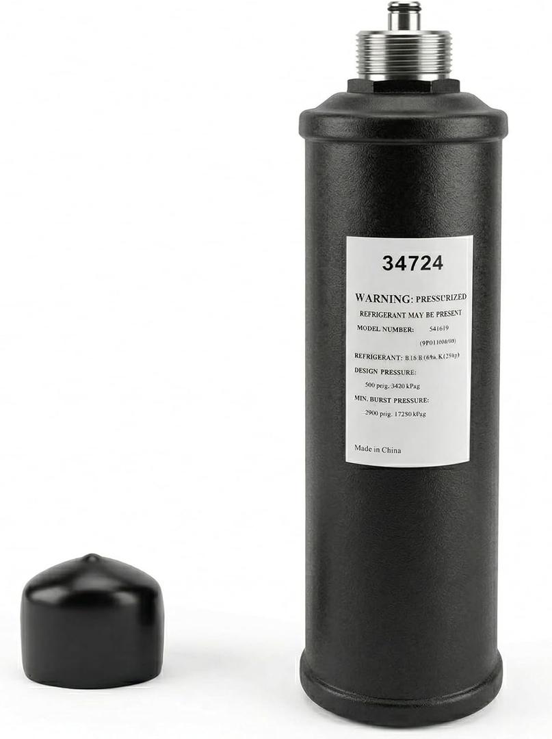 34724 A/C Recycling Filter, Replacement For robinair 34724 Spin-On Drier Filter, Compatible with Robinair Refrigerant Recovery Recycling Recharge Stations
