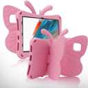 Simicoo T-Mobile REVVL Tab 2 5G Tablet 10.1 inch 2025 Cute Butterfly Case with Stand for Kids Girl Light Weight EVA Rugged Shockproof Full Cover Kids Friendly Kid Pro Tablet Cover for REVVL Tab2 Pink