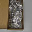 Ravinte 10 Pack 5 Pairs 1/2 inch Overlay Soft Close Hinges for Kitchen Cabinet Hinges Satin Nickel Hidden Hinges Stainless Steel Concealed Hinge self Closing