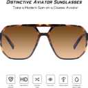 mosanana Oversized Aviator Sunglasses for Women and Men with Polarized Lens MS52243