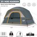 CAMPROS CP Tents for Camping 2/4/6 Person, Waterproof Windproof Dome Tent