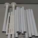 Tension Curtain Rod Extra Long White Shower Curtain Rods No Drilling Outdoor Tension Rod 31-168 inch Shower Rod Adjustable Spring Tension Rods Heavy Duty for Bathroom Patio Window Rust Proof