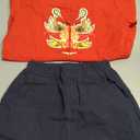 Mud Kingdom Little Boy Girls Outfits Tang Style Chinese New Year Suit Traditional Sets Size 6-7