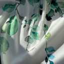 Watercolor Green Leaves Window Valance for Bedroom Living Room, Spring Summer Leaf Vine Plant Curtains Valanes for Windows, 3" Rod Pocket Window Treatment for Home Decorations, 54 x 18 Inch, 1 Pcs