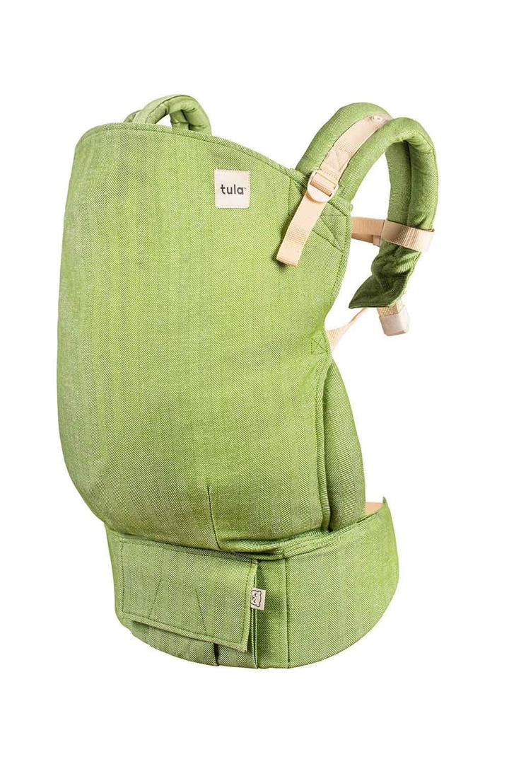 Baby Tula Linen Toddler Carrier 25-60 lbs, Adjustable Ergonomic Carrier w/Multiple Front & Back Carry Positions - Plant-Based Fabric - Supportive, Hypoallergenic, Breathable Design - Basil