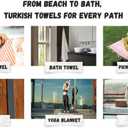 Bazaar Anatolia Turkish Beach Towel 100% Cotton, Quick Dry, Sand Free Large Towel for Bathroom and Camping Oversized 71x39 Inches Arpa Grey