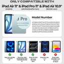 Dexnor for iPad Air 11 inch Case with Keyboard M4/M3/M2 (2026/2025/2024) & iPad Pro 11 (4th/3rd/2nd/1st Gen) & iPad Air 5th/4th Gen Case with Keyboard Ultra-Thin Magnetic Trackpad Backlit, Light Blue