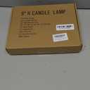 SUNSGNE Christmas Electric Window Candle Lights with Auto Sensor, Dusk to Dawn Candle Lamps with Gold Plated Base, 9'' Plug in Candle Lights with 0.6W LED E12 Bulbs for Window Table Decor, 4 Pack