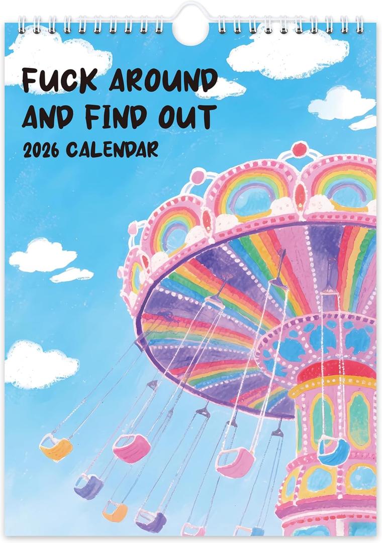 2026 Calendar - 2026 Fu-ck it Calendar from Jan. 2026 - Dec. 2026, 2026 Wall Calendars Funny, Here We Go Again Calendars with Premium Paper, Gag Gifts, 9" x 11"