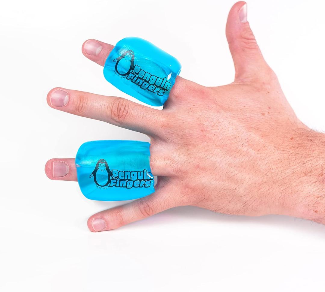 Finger Ice Pack, Finger and Toe Cold Gel Reusable Cryotherapy Compression Sleeve for Injuries, Arthritis, Tendonitis, Gout, or Sprains, No-Toxins and Latex Free. (One Size)