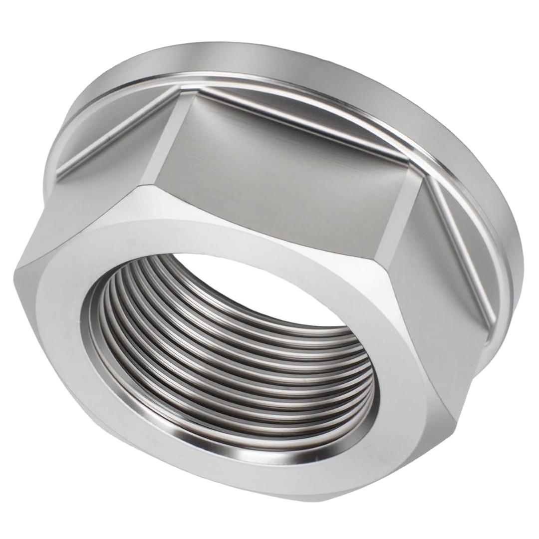 6021-001573 Compatible with Samsung Washer Hex Nut, M26 24 mm ID Spindle Nut, Washing Machine Drum Shaft Lock Nut Replacement, Plated Steel