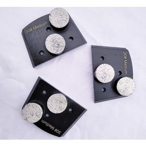 Trapazoidal Diamond Grinding Discs for Concrete Floor Medium Bond 3 pcs Use in Lavina and Edco Grinders (30#)