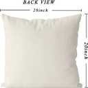 GAGEC Christmas Pillow Covers 20x20 Inch Vintage Gingerbread Red Throw Pillow Covers Christmas Xmas Winter Pillowcase Home Decor Living Room House Decorative Cushion Case for Sofa Couch