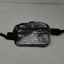 Paxiland Clear Backpack Stadium Approved 12×12×6 with Reinforced and Wider Shoulder Straps, Small Clear Bag for Schools, Concerts, Work, Festivals and Sporting Events - Black