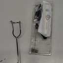 Bonsenkitchen Rechargeable Milk Frother with Stand, 3-Speed Handheld Coffee Frother, Dual Spring Whisk Electric Hand Frother Wand Drink Mixer for Matcha Lattes Cappuccino, Kitchen Gifts (Silver)