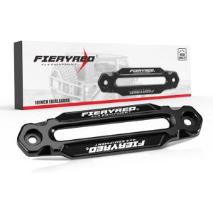 FIERYRED Winch Hawse Fairlead 10 Inch Aluminum Fairlead for Synthetic Rope, Suitable for 9000-14500 LBS Winch