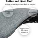 Back Massager-Back Stretcher for Relieving Back Pain, Adjustable Back Massage Board, Used for Spinal Decompression and Back clamp Pain Relief Device, Suitable for Home and Office use.