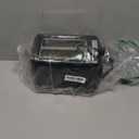 Elite Gourmet ECT1027B Cool Touch Toaster with 6 Temperature Settings & Extra Wide 1.25" Slots for Bagels, Waffles, Specialty Breads, Puff Pastry, Snacks, ETL Certified, 2 Slices, Black