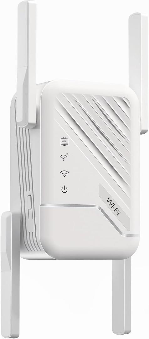 2026 Best WiFi Extender Signal Booster, Internet Extender Covers Up to 13389 Sq.ft for Home, Long Range WiFi Repeater with Ethernet Port, Wireless Router Amplifier Easy Setup,Wide Compatibility (white)
