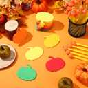 Maitys 48 Pcs Fall Pumpkin Sticky Notes and Pens Set Thanksgiving Pumpkin Self Stick Note Pads Ballpoint Pens Classroom Gifts Fall Party Favors for Autumn School Halloween Office Supplies(Colorful)