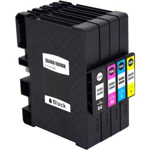 F FINDERS&CO Sawgrass SG400 SG800 Sublimation Ink Cartridge High Yield Replacement for Sawgrass Virtuoso SG 400 SG 800 Printer (1 Black, 1 Cyan, 1 Magenta, 1 Yellow)