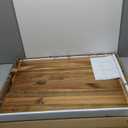 Noodle Board Stove Cover with Handles for Electric, Gas Stove Top (Acacia Wood)