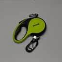 Retractable Dog Leash with Light, 16.4 ft Retractable Pet Leash with Anti-Slip Soft Grip, 360° Tangle-Free, One-Button Control, Reflective Leashes for Small, Medium Dog Up to 66 lbs