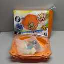 COCOFOX Battling Top Burst Toy Set, 6 Battling Tops 2 Launchers and 1 Stadium, Toys for 6 Year Old Boys & Girls & UpOrange