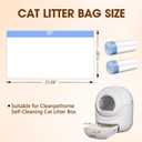 40 Count Extra Large Cat Litter Box Liners, Litter Waste Receptacles Bags for Giaceaw Self Cleaning Cat Litter Box