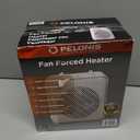Pelonis 1500W Electric Fan-Forced 3-Speed Space Heater, White, Indoor Use