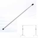 Pro 10 ft Aluminum Alloy Telescopic Crossbar, 3 Section Background Support Cross Arm for C Stand (Silver)
