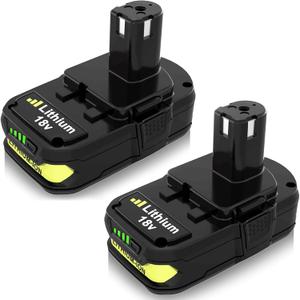 2Pack 3.6Ah Replacement for Ryobi 18V Battery Compatible with Ryobi 18 Volt Battery P102 P103 P104 P105 P107 P108 P109 P190 P191 P122 Cordless Power Tools