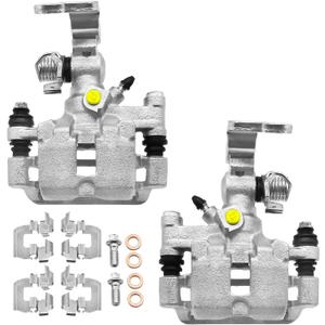 2x Brake Caliper with Bracket Rear Driver and Rear Passenger Side 18-B4718B & 18-B4719B, Brake Caliper Compatible with 2000-2005 Buick LeSabre, Buick Park Avenue, Pontiac Bonneville