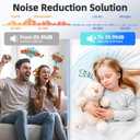 8 x 8 Pack Large Acoustic Panels Sound Absorbing with Self-Adhesive, 47.2*23.6*0.36 High Density Sound Proof Foam Panels for Walls, 3D Vertical Soundproof Wall Panels for Home Studio Office Decor-White