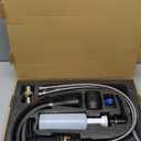 APPASO 3 Hole Kitchen Faucet, Matte Black Kitchen Faucet with Soap Dispenser and Pull Down Sprayer 3 Modes, Stainless Steel High Arch Kitchen Sink Faucet with Separate Handle 3 Pieces