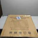 Cumbor 34" Extra Tall No Bottom Bar Baby Gate for Stairs, Wall Mounted Dog Gate Indoor for Larger Pets, Expandable 29.2-43" Safety Gate for Doorways, Wide Walk Thru Door for Easy Access (White)