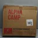 LET'S CAMP Folding Stadium Seat Bleacher Chair with Cup Holder, Mesh Bag and Hide Hooks, Portable Stadium Chair with Back and Cushion (Black Grey)