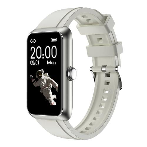 Fitness Tracker with Heart Rate, Sleep Monitor, 100+Sports Modes Smart Watches for Men Women, IP68 Waterproof, Activity & Step Tracker Watch for Android/iOS Phones (Silver)