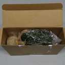 Yinder Tabletop 6 Pcs Mini Christmas Tree 7.87 Inch Artificial Mini Xmas Miniature Pine Christmas Tree with Linen Base for Xmas Holiday Decorations Indoor Home Kitchen Dining Table