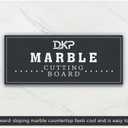 Large 16x24 Inch White Marble Pastry Slab|Heavy-Duty Marble texture Cutting Board, Inclined Angle Design - Convenient for Grasping Ideal for Cool Dough Handling, Chocolate Tempering, and Baking