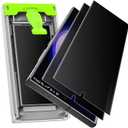 Ksleri 2 Pack for Samsung Galaxy S23 Ultra / S22 Ultra Matte Privacy Screen Protector, Auto Dust Removal Auto Alignment, AntiGlare AntiSpy PET Film [NonGlass], Fingerprint ID Support, Case Friendly