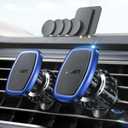 LISEN 2 Pack Magnetic Phone Holder for Your Car Mount 6 Military Magnets Car Phone Holder Mount Vent Cell Phone Holdeer Mount Vent Cell Phone Holder (Blue)