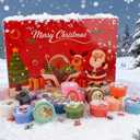 Christmas Slime Kit - 24 Pack Slime Party Favors for Kids, Christmas Stocking Stuffers,Soft, Non-Sticky, DIY Surprise Slime for Girls & Boys