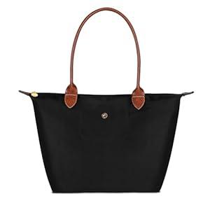 Medium Work Tote Bag For Women: Black With Purse Organizer Insert For 13" Laptop - Office Professionals College Students Aged 25-45 - Commute Travel