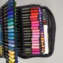 Tongfushop 144 Colors Acrylic Paint Markers, Dual Brush & Fine Tip Fast-Dry Permanent paint pens for Rock Wood Glass Canvas - Professional Multi-Surface Art Supplies with Case
