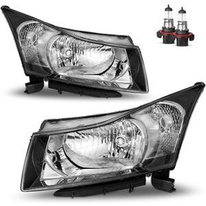 Headlights Assembly for 2011-2015 Chevy Cruze Diesel/2015 Cruze L, for 11-15 Cruze/16 Limited Headlamp Replacement Driver & Passenger Side