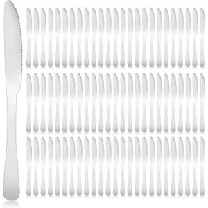 160-Piece Stainless Steel Dinner Knife Set: 8.7 Inch Serrated Table Knives, Perfect for Home, Restaurant, and Large Gatherings