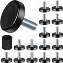 16 PCS M8 Thread Furniture Feet Levelers,Adjustable Furniture feet,Thread Adjustable Furniture levelers Screw,Furniture Legs (M8,16 Pack)
