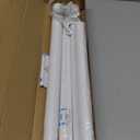 Closet Rods for Hanging Clothes, 17 to 69 Inches Stepless Adjustable Metal Closet Rod, 1.3 Inches Heavy Duty Clothes Hanging Rod for Closet Wardrobes Laundry RV, White